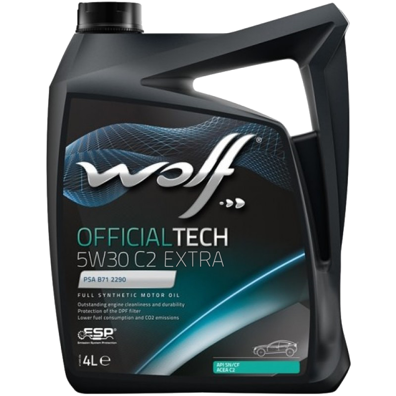 Моторное масло Wolf OfficialTech 5W-30 C2 EXTRA, 4л 